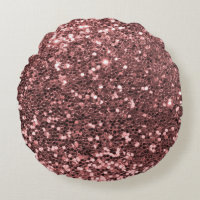 Modern Rose Gold Faux Glitter Print