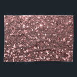 Modern Rose Gold Faux Glitter Print Tea Towel<br><div class="desc">A beautiful rose gold glitter print. Rose Gold is one of the hottest shades in fashion right now, even earning an article by the New York Times. "In appearance, rose gold is warm and flush—what yellow gold would look like if it suddenly suffered an embarrassment. " - The New York...</div>