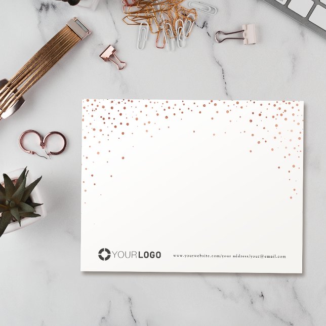 Modern rose gold glitter personalised Stationery Thank You Card (Modern rose gold glitter personalized Stationery Thank You Card)