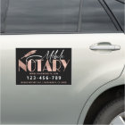 Modern Rose Gold Mobile Notary Loan Signing Agent