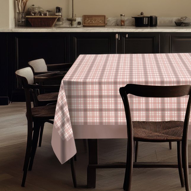  Modern Rose Gold Plaid Tablecloth Design ( Modern Rose Gold Plaid Tablecloth Design)