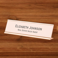 Modern Rose Gold Professional Business Office