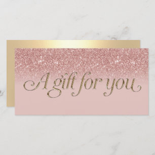 Modern Rose Gold Salon Spa Gift Certificates