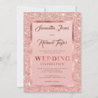 Modern Rose gold Sparkle glitter foil dusty pink