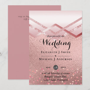 Modern Rose Gold Trendy Budget Wedding