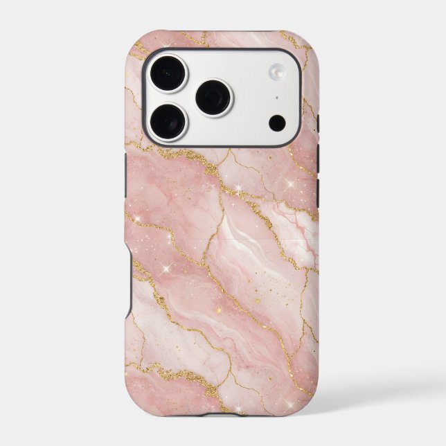 Modern Rose Quartz Marble Gold (Back)