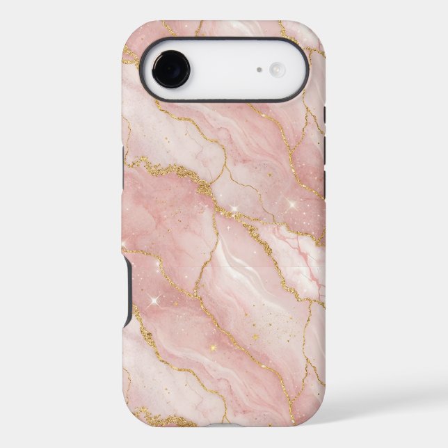 Modern Rose Quartz Marble Gold (Back)
