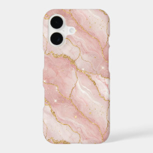 Modern Rose Quartz Marble Gold