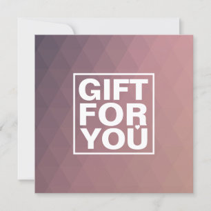 Modern Rose Square Gift Certificate