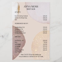 Modern Rosegold Glitter Flyer