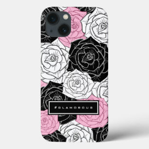 Modern roses iPhone 13 case