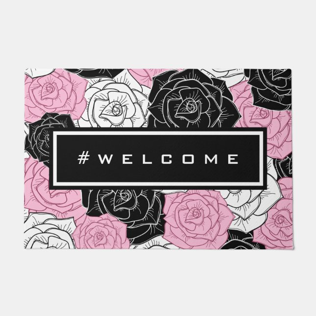 Modern roses doormat (Front)