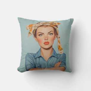 Modern Rosie Portrait Cushion