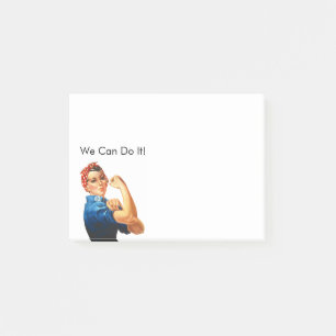 Modern Rosie the Riveter Post-it Notes