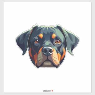 Modern Rottweiler Portrait � Bold Vector Style Dog