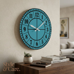 Modern Round Acrylic Wall Clock 10.75 Inches