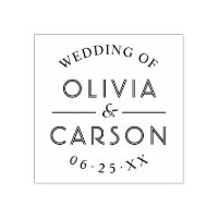 Modern Round Personalised Wedding Monogram