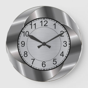 Modern round wall clock