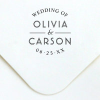 Modern Round Wedding Of Couple Date