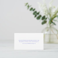Modern Royal Blue & White Floral Wedding