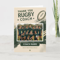 Modern Rugby Team Photo Coach
