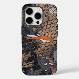 Modern Rugged Hunting Camo Geometric Pattern dad iPhone 16 Pro Case