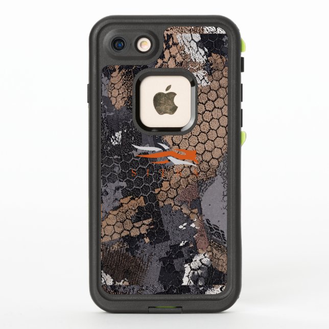Modern Rugged Hunting Camo Geometric Pattern dad LifeProof iPhone Case (Back)