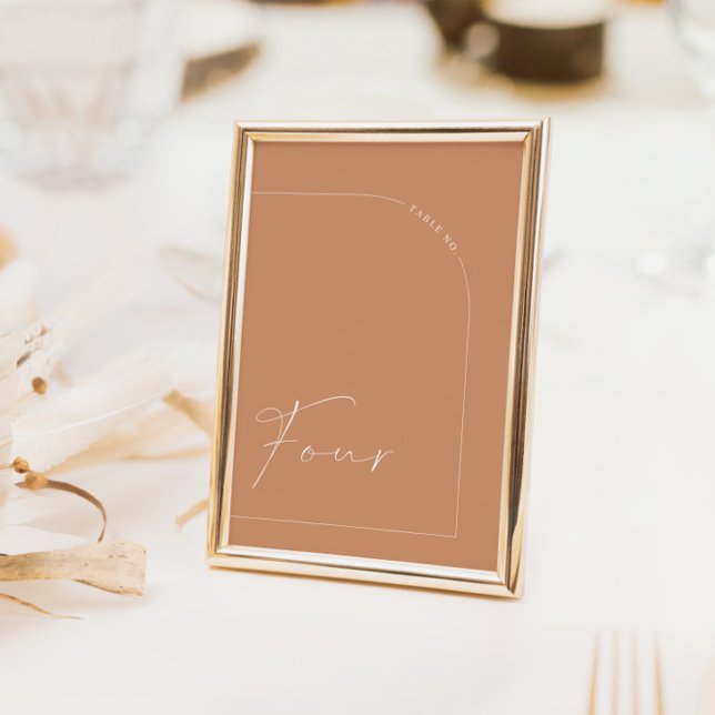 Modern Rust Arch Table Four Table Number (Modern Rust Arch Table Four Table Number)