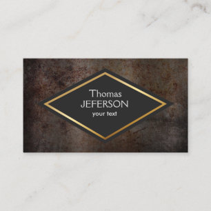 Modern rust metal texture Business Card