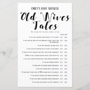 Modern Rustic Baby Shower Game PRINTED