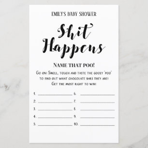 Modern Rustic Baby Shower Game PRINTED