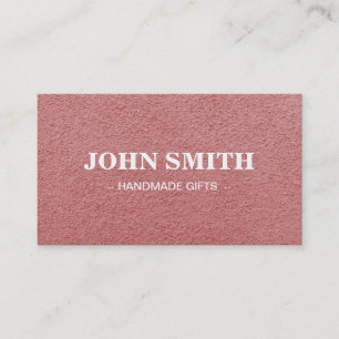 Modern Rustic brown Kraft Sand Paper Business Card