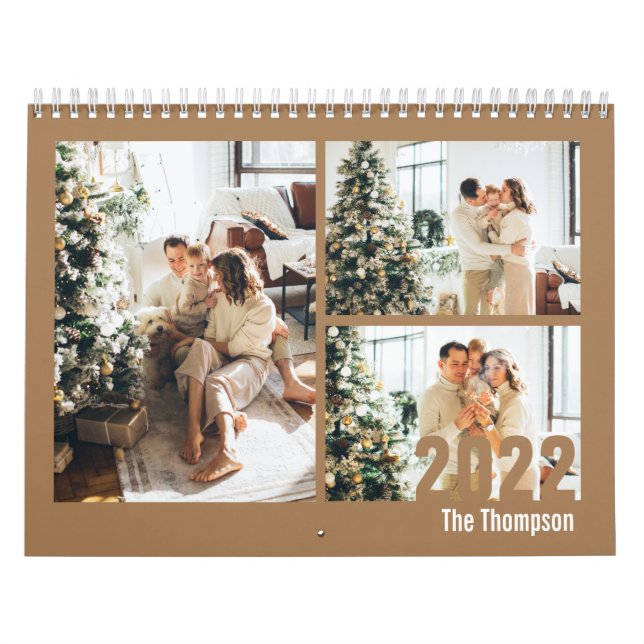 Modern Rustic Custom Create your own Photo Calendar (Cover)