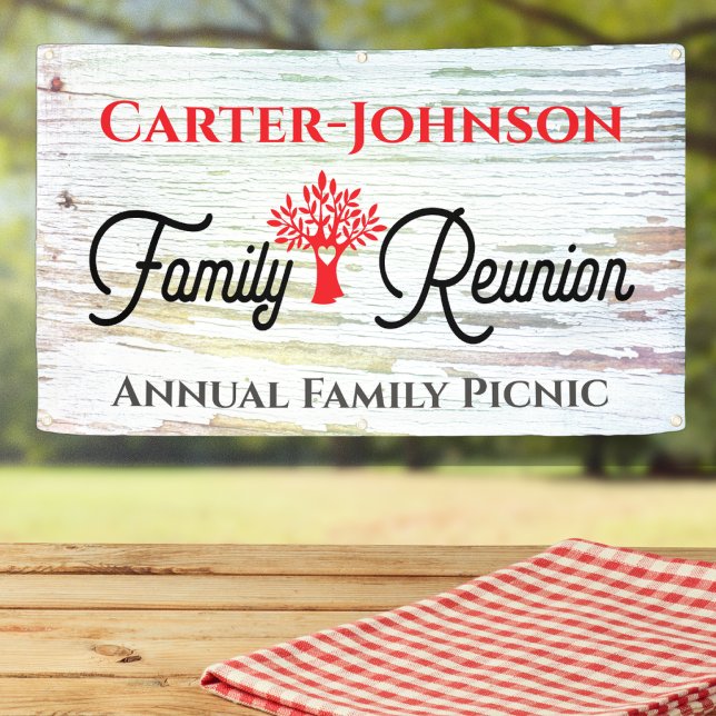 Modern Rustic Family Reunion Banner (Creator Uploaded)