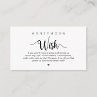 Modern Rustic Farm themed, Honeymoon Wish  Enclosu