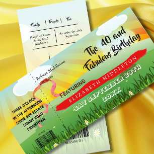 Modern Rustic Festival  40th Birthday 