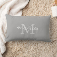 Modern rustic Grey personal monogram name