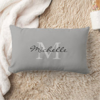 Modern rustic Grey personal monogram name