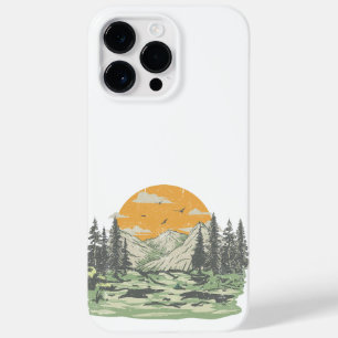 Modern Rustic Mountain Forest Case-Mate iPhone 14 Pro Max Case