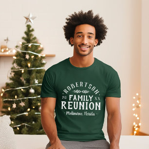 Modern Rustic Personalised Family Reunion Tee