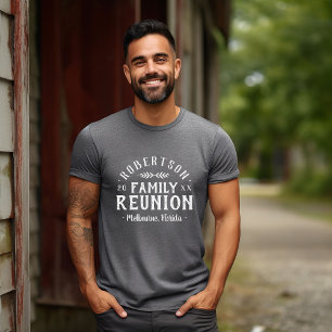 Modern Rustic Personalised Family Reunion Tee
