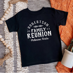 Modern Rustic Personalised Family Reunion Tee