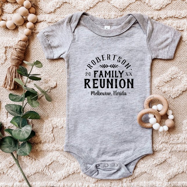 Modern Rustic Personalised Family Reunion Tee (Creator Uploaded)