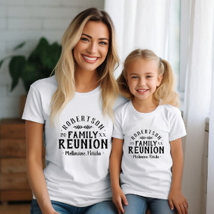 Modern Rustic Personalised Family Reunion Tee
