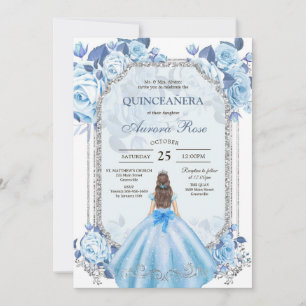 Modern Rustic Quinceanera Invitation
