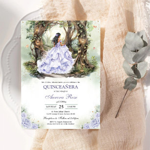 Modern Rustic Quinceanera Invitation