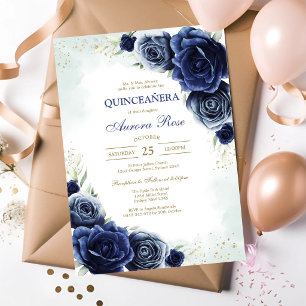 Modern Rustic Quinceanera Invitation
