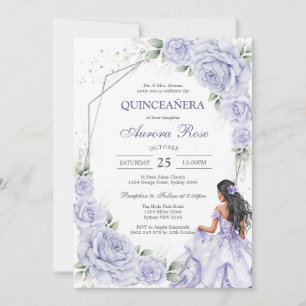 Modern Rustic Quinceanera Invitation