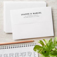 Modern Rustic Type Farmhouse Return Address 5x7