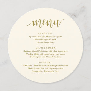 Modern Rustic, Wedding Elopement Reception Dinner Menu